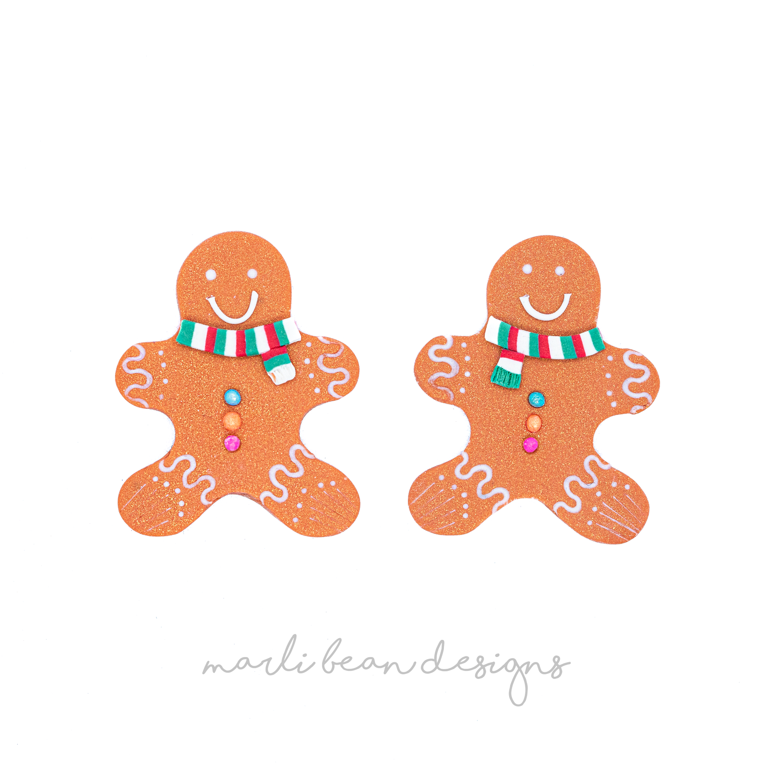 Gingerbread Men Studs